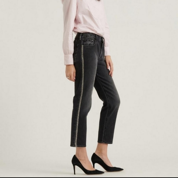 Lucky Brand Sienna Boyfriend Bling Jeans - Picture 2 of 5